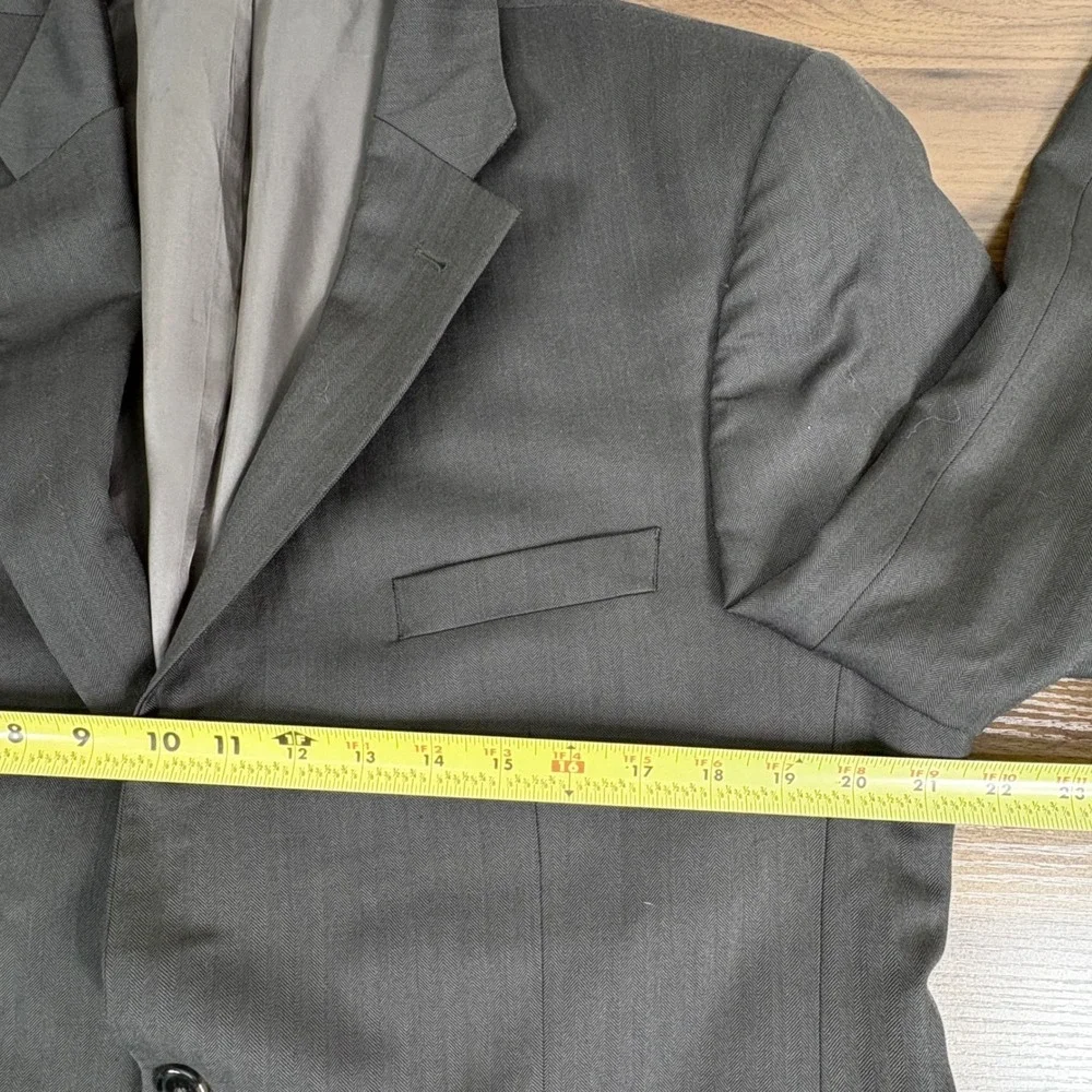 Jos A Bank Signature Collection 2 Piece Gray Wool‎ Tailored Fit Suit 42R 36x31